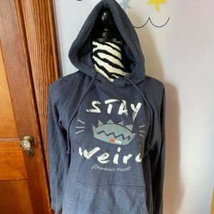 Riverdale’s finest “Stay Weird” blue hoodie size Small